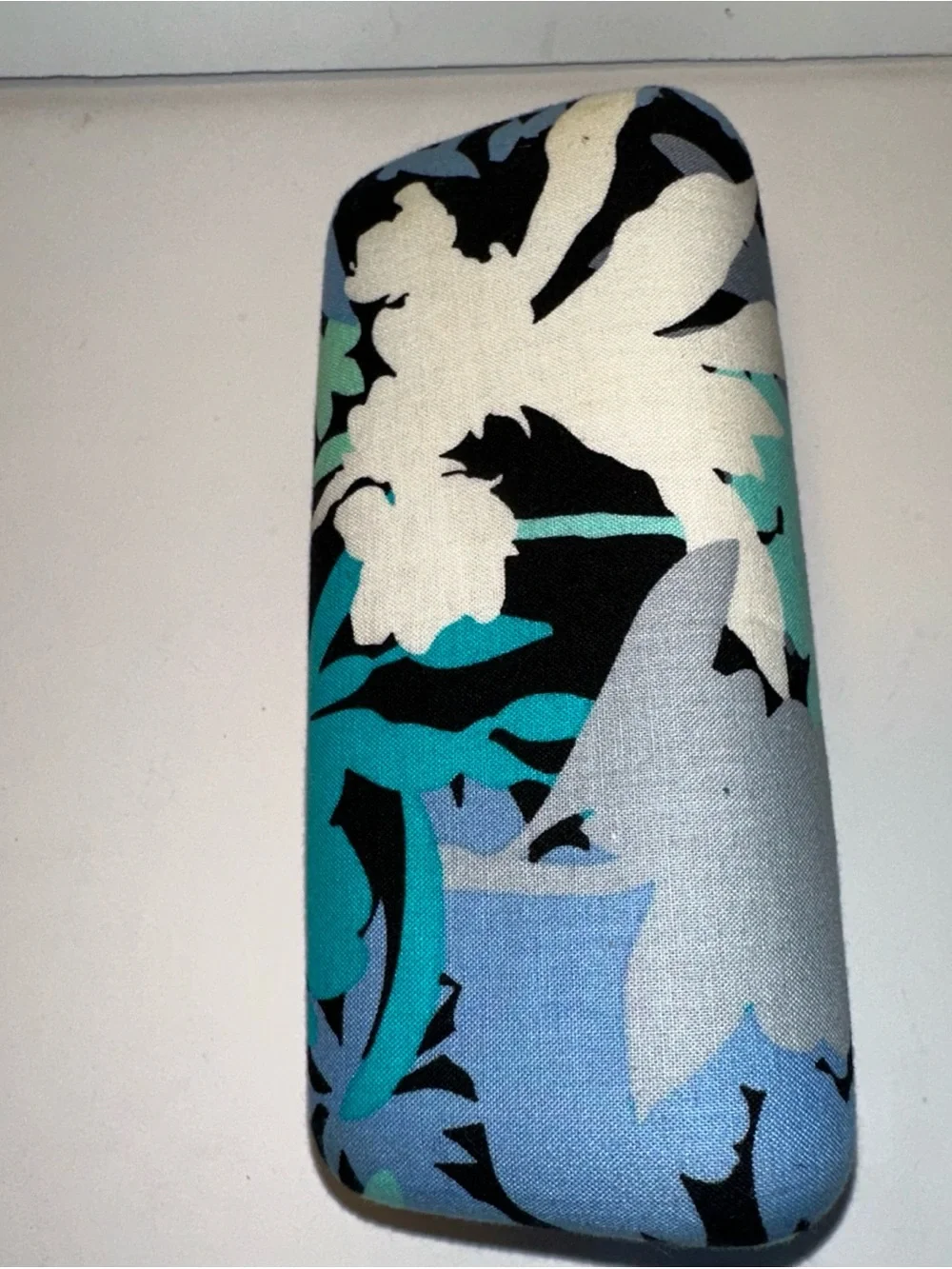 Vera Bradley Blue Teal Floral Hard Shell Glasses Case